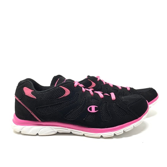 champion black running shoes
